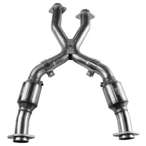 Ford Cobra Performance Exhaust - Kooks Headers - Catted Stainless Steel X-Pipe - `99-`04